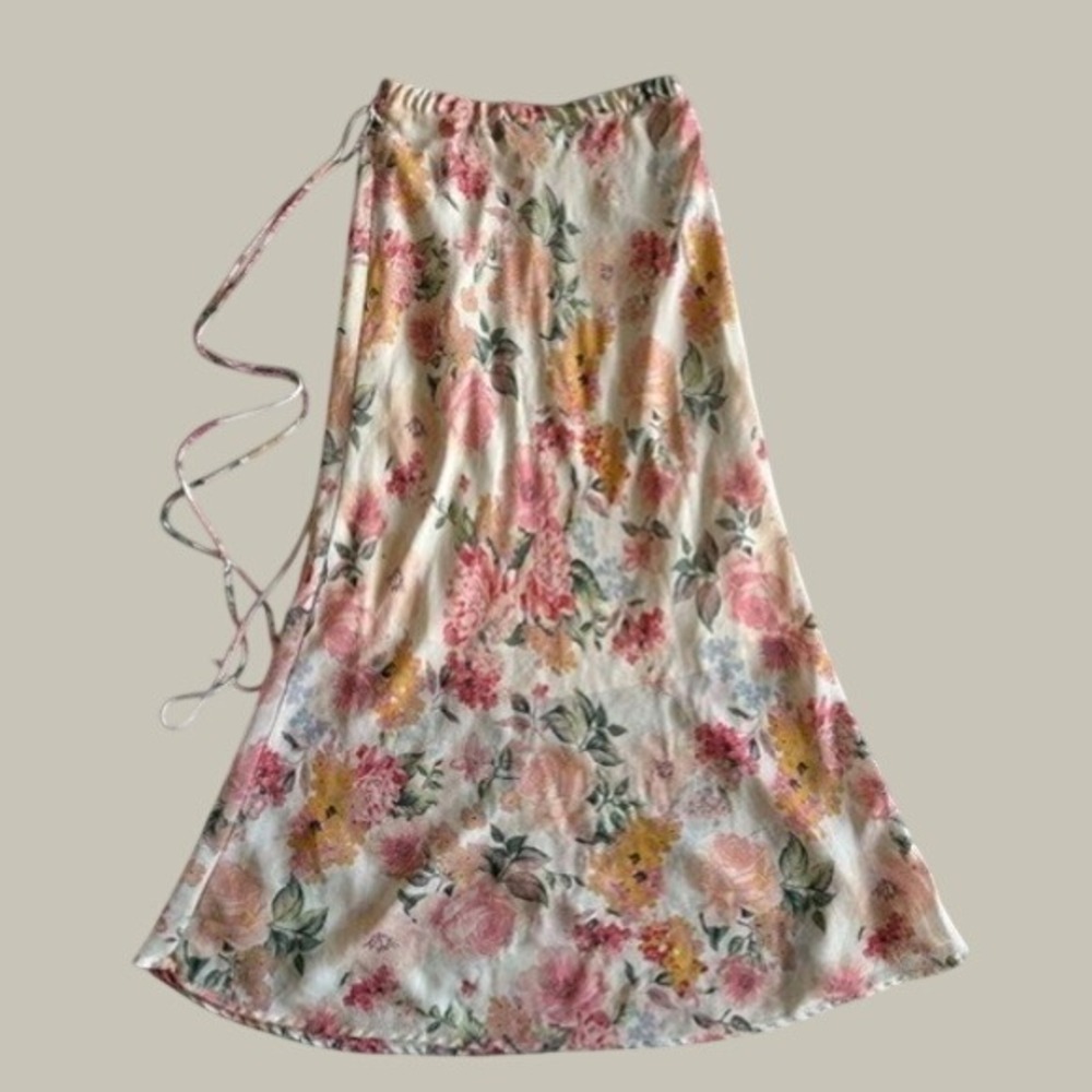 🔥 CLEARANCE 4 for $50 🔥 Audrey 3+1 Floral Midi Skirt Cottagecore, Size S
